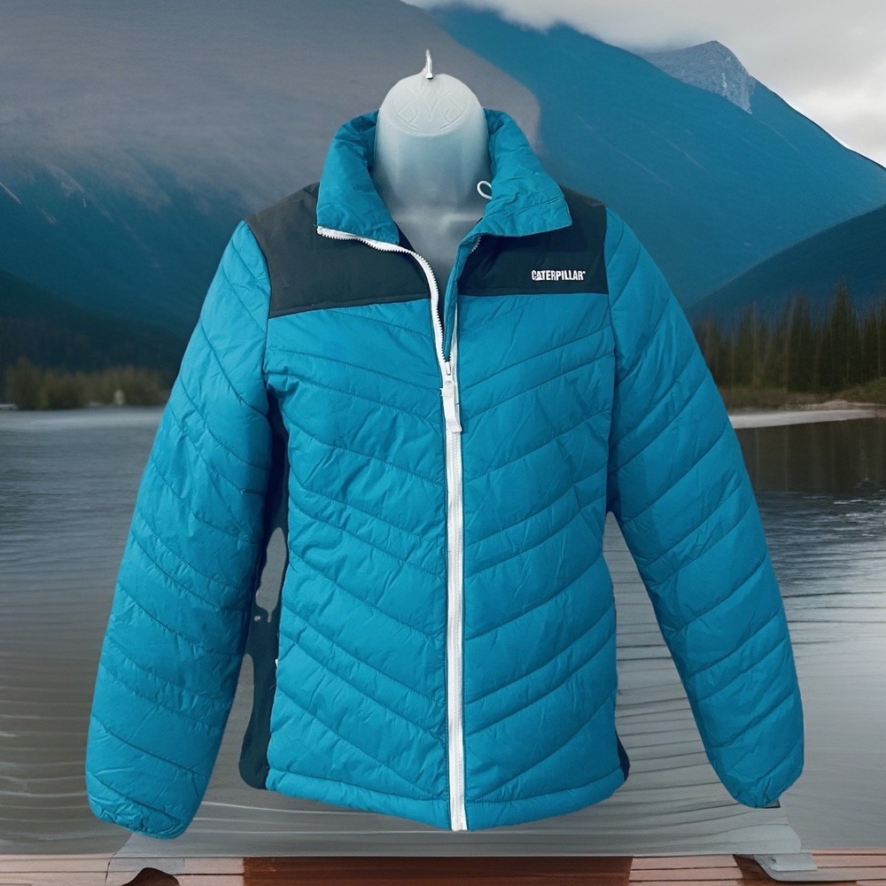 Caterpillar Puffer Coat Women's Work wear Size XS Snow Ski Winter Warm Jacket